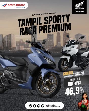 Honda Vario 160: Kombinasi Sempurna Tampilan Sporty dengan Kenyamanan Berkelas Premium